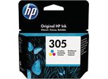 Hp 305 3YM60AE 301 Tri Color Original Ink Cartridge Cartuccia D'inchiostro 1 Pz Resa Standard Ciano Magenta Giallo