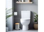 Cestino A Pedale Exitoso Con Coperchio Soft-Close In Bambù, 3 Litri - Ideale Per Bagno & Co.