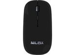 Nilox MW30 Black Mouse Ambidestro Rf Wireless Ottico 1600 Dpi