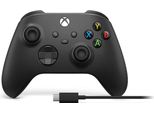 Microsoft Xbox Wireless Controller + USB-C Cable Nero Gamepad Analogico/Digitale Pc, Xbox One, Xbox One S, Xbox One X, Xbox Series S, Xbox Series X