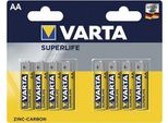 Varta Superlife Aa Batteria Monouso Stilo Aa Zinco-Carbonio