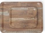 Vassoio Da Portata In Melamina Hendi Con Aspetto Legno, Legno, 240X340 Mm