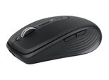 Logitech Mx Anywhere 3 - Mouse - Laser - 6 Pulsanti - Senza Fili - 2,4 Ghz, Bluetooth - Ricevitore Senza Fili (Usb) - Grafite Grafite