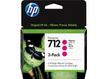 Hp 712 3-Pack 29-Ml Magenta Designjet Ink Cartridge