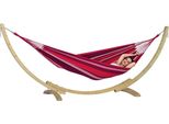 Amazonas AZ-6010125 - Amaca Con Struttura - 150 Kg - 1 Persona/E - Cotone - Poliestere - Multicolore - Legno