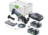 Sistema Di Taglio A Mano Libera A Batteria Festool DSC-AGC 18-125 Fh Basic 18 V 125 Mm Brushless + 2X Batteria Ricaricabile 4,0 Ah + Caricatore Rapido + Systainer