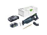 Festool Rsc 18 Eb-Basic Sega A Gattopardo A Batteria 18 V Brushless + 1X Batteria 4,0 Ah + Caricabatteria Rapido + Systainer