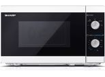 Sharp YC-MS01E-W, Piano Di Lavoro, Solo Microonde, 20 L, 800 W, Controllo Rotativo, Nero, Bianco