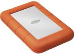 Lacie Rugged Mini - Disco Rigido - 4 Tb - Esterno (Portatile) - Usb 3.0 - 5400 Rpm - Argento, Arancione (LAC9000633)