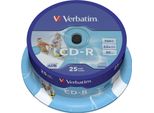 Verbatim Cd-R(25-Pack)Spindle/Printable/52X/700Mb/Dlp