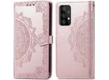 Samsung Galaxy A52/Samsung Galaxy A52S/Samsung Galaxy A52S Cover - Pelle Finta - Flip Cover Imoshion - Oro Rosa