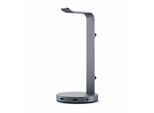 Satechi STC0155A Stand Per Cuffie Hub Usb In Alluminio Grigio