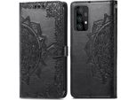 Samsung Galaxy A52/Samsung Galaxy A52S/Samsung Galaxy A52 Cover - Pelle Finta - Flip Cover Imoshion - Nero