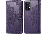 Samsung Galaxy A52/Samsung Galaxy A52S/Samsung Galaxy A52 Cover - Pelle Finta - Flip Cover Imoshion - Viola