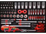Ks Tools Set Di Chiavi A Bussola Da 1/4'' + 3/8'' + 1/2'' Con Inserto In Schiuma, 92 Pezzi, Pollici ( 811.0092 )