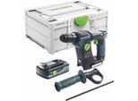 Festool Bhc 18 Basic-4,0 Trapano A Percussione A Batteria 18 V 25 Nm 1,8 J Sds Plus ( 577057 ) Brushless + 1X Batteria 4,0 Ah + Systainer - Senza Caricabatterie