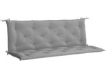 Vidaxl Cuscini Per Panca Da Giardino 2 Pz. Grigio 150X50X7 Cm Tessuto Oxford