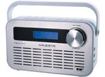 New Majestic DAB-843W Radio Portatile Digitale Argento