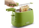 De Longhi CTLAP2203.GR Tostapane 2 Fette Verde 550 W