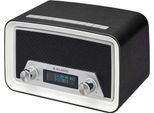 New Majestic DAB-842N Radio Con Sveglia Orologio Digitale Nero Bianco