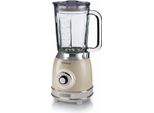 Frullatore Da Tavolo Ariete 0583/03 Vintage Tazza In Vetro 1000 W Beige