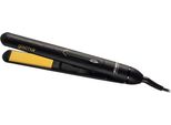 Ariete 8143 Gold Hair Piastra Per Capelli In Vetroceramica Capelli Lisci Onde E Ricci Anticrespo Temperatura Costante Blocco Piastre Nero