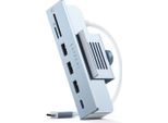 Satechi USB-C Clamp Hub Cablato Usb 3.2 Gen 2 (3.1 Gen 2) Type-C Blu