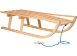 Slitta In Legno Slitta Per Bambini Con Corda Di Trazione 90X32 Cm Slitta In Legno Di Faggio