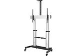 Startech.Com STNDMTV100 Supporto Tv A Parete 2,54 M (100") Nero, Argento"