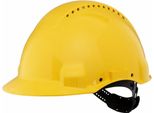 3M G3000CUV-GU Casco Di Protezione Acrilonitrile Butadiene Stirene (Abs), Polietilene Ad Alta Intensità, Plastica, Poliestere Giallo
