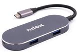 Nilox Mini Docking Station Hdmi 3USB Pd Usb 3.2 Gen 1 (3.1 Gen 1) Type-C Argento