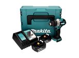 Trapano Avvitatore A Batteria Makita Ddf 486 Rfj 18 V 130 Nm Brushless + 2X Batteria Ricaricabile 3,0 Ah + Caricabatterie + Makpac