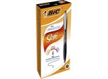 Bic Atlantis Soft Nero Penna A Sfera Retrattile A Clip Medio 12 Pz