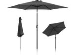 Jopassy Ombrellone Da 2,7 M - 2,7 M Ombrellone Da Mercato Con Manovella UV40+ Ombrellone Da Esterno Ombrellone Da Terrazza Da Giardino, Grigio, 2,7 M