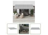 The Living Store Tenda Da Sole Con Illuminazione A Led Manuale Antracite E Bianco 450X300 Cm