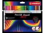 Stabilo Pen 68 Brush Arty Marcatore Colori Assortiti 30 Pz