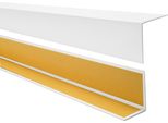 Quest Profilo Angolare Decorativo Autoadesivo In Pvc 50X20 Mm, 1,5 M, Protezione Bordi, Bianco