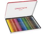 Caran D'ache 1284730 Matite Colorate Caran D'ache Swisscolor, Astuccio In Metallo Da 30 Pezzi