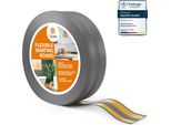 Quest Battiscopa In Pvc Autoadesivo 32X23Mm, 15M, Battiscopa Morbido, Flessibile, Grafite