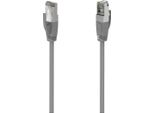 Hama Cavo Rete Patch 8P8C M (Rj 45)/8P8C M (Rj 45), 5 Metri, Cat 5E, Utp, Grigio