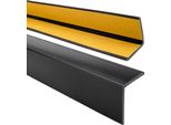 Quest Profilo Angolare Protettivo In Pvc Morbido Autoadesivo 27X27 Mm, 1,3 M, Protezione Bordi, Nero