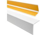 Quest Profilo Angolare Protettivo In Pvc Morbido Autoadesivo 27X27 Mm, 1,3 M, Protezione Bordi, Bianco