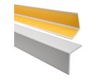 Quest Profilo Angolare Protettivo In Pvc Morbido Autoadesivo 27X27 Mm, 1,3 M, Protezione Bordi, Grigio Chiaro