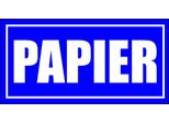 Carta - 300X150 Cartello Adesivo Di Separazione Dei Rifiuti Autoadesivo
