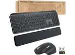 Logitech Mx Keys Combo For Business Gen 2 Tastiera Mouse Incluso Rf Senza Fili + Bluetooth Qwerty Inglese Britannico Grafite