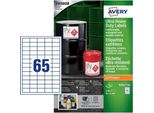Avery B7651-50 Etichetta Autoadesiva Rettangolo Permanente Bianco 3250 Pz