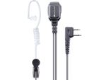 Auricolare Professionale Midland C1497, MA31-L Pro Con Auricolare Pneumatico """Invisibile"""", Microfono Da Bavero E Cavo Spiralato, Presa 2 Pin A Standard Midland – Compatibile Con G7, G9, Serie Xt"