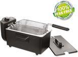 Friggitrice Da 3 Litri In Acciaio Inox 2000 Watt Emerio DF-120482.2 Nero