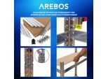 Set Di 3 Scaffali Per Carichi Pesanti Arebos Argento | Scaffali Angolari Fino A 875 Kg | Sistema A Innesto
