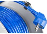 Avvolgicavo Lex, Lamiera D'acciaio, 50 M, Cavo 3X2,5, 16A, 4 Prese Schuko Cavo Di Prolunga Per Cantiere